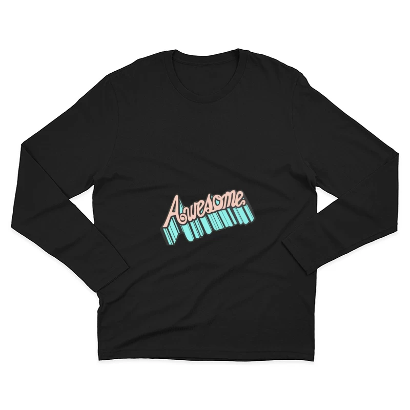 Erstaunlicher Schriftzug mit Retro-Touch Herren Langarm T-Shirt