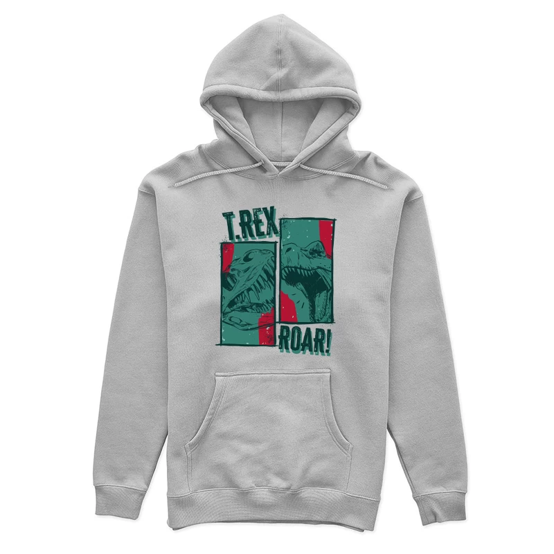 T-Rex Roar! Vintage Comic Design Female Pullover Hoodie