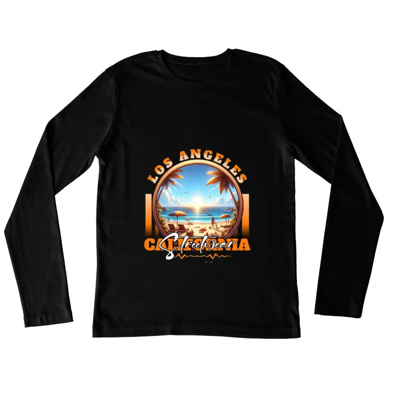 Soleil de Plage à Los Angeles Femme Manches Longues T-Shirt