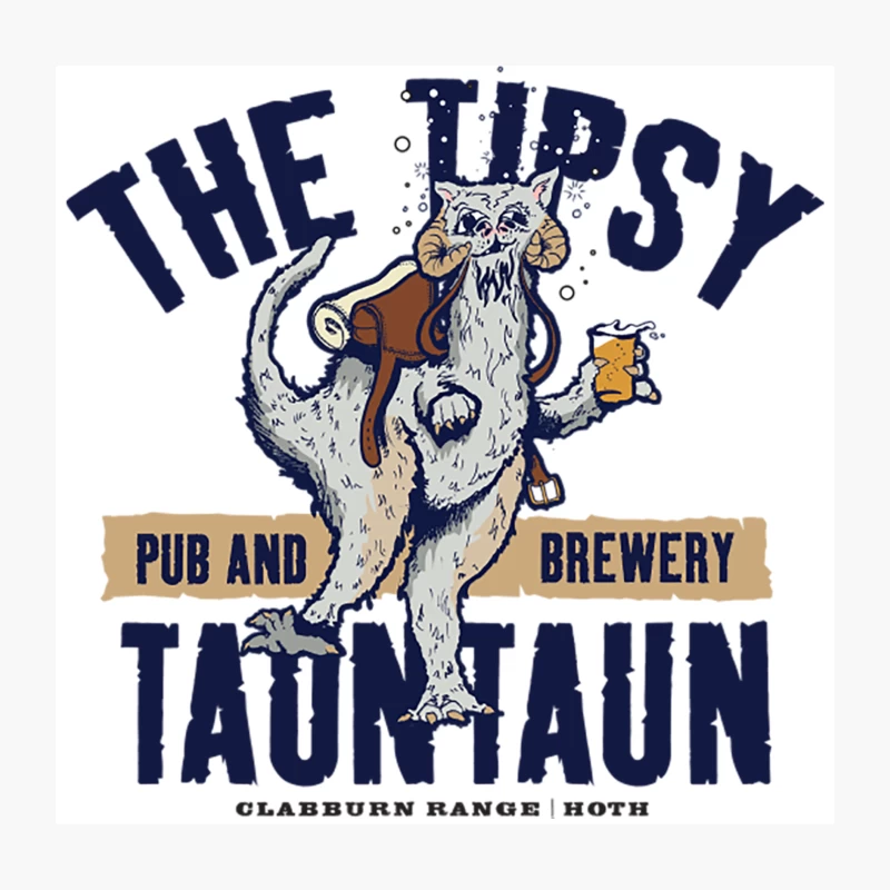 The Tipsy Tauntaun Throw Pillow