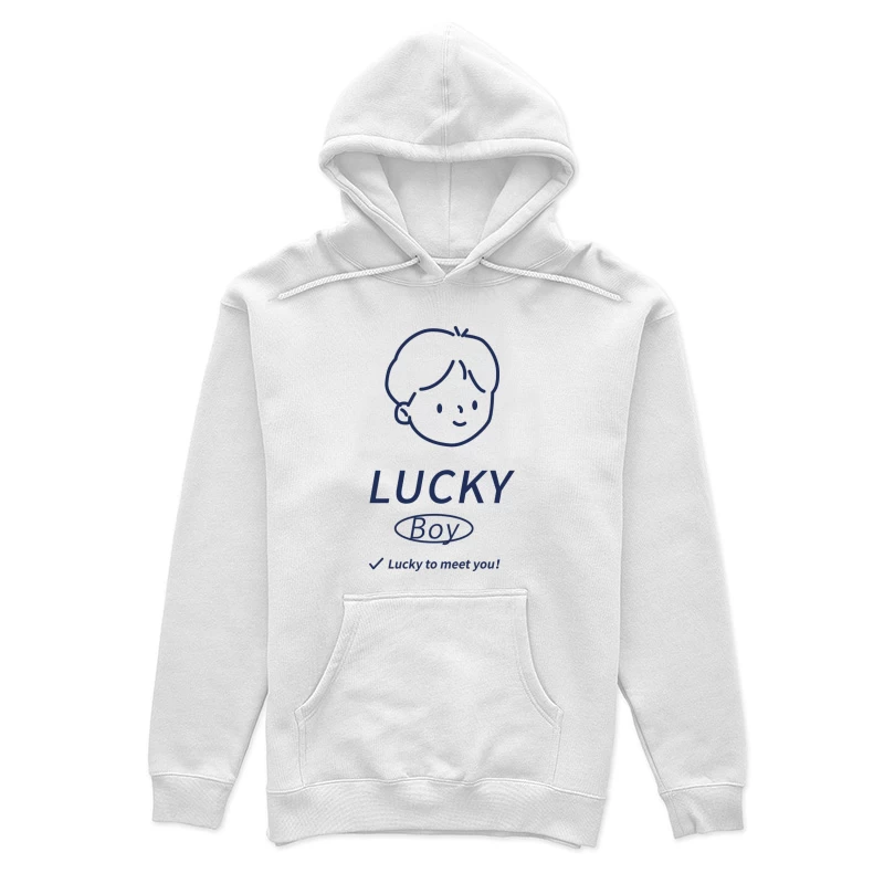 Glücklicher Junge Design Damen Pullover Hoodie