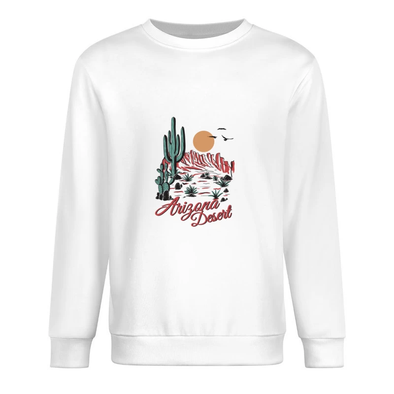 Sonnenuntergang in der Wüste von Arizona Herren Pullover Sweatshirt