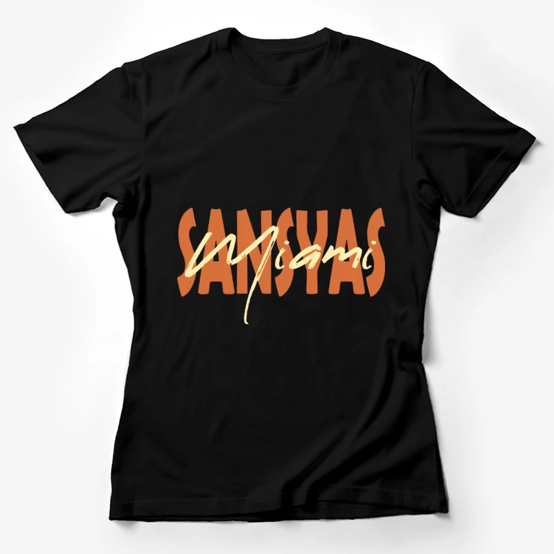 Sansyas Miami Logo Damen T-Shirt