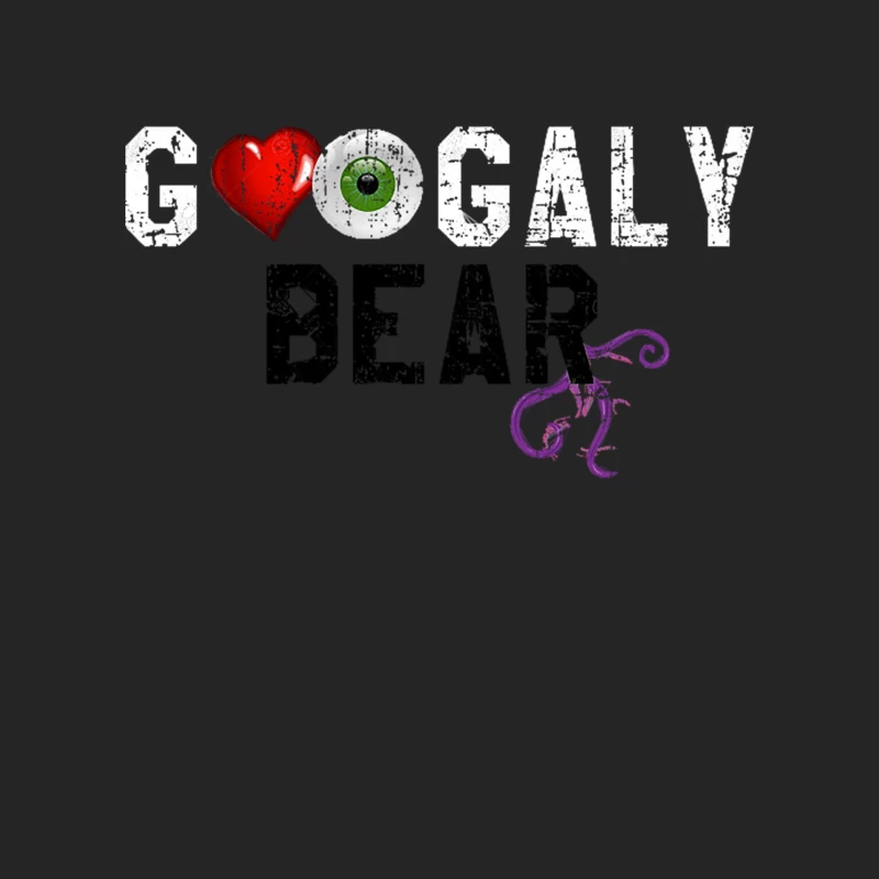 Googaly Bear distressed Male Pullover Sweatshirt