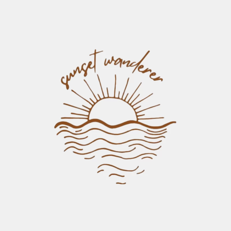 Design Vagabond du Coucher de Soleil Homme Débardeur