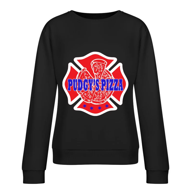 Pudgy Pizza 5 Female Pullover Sweatshirt