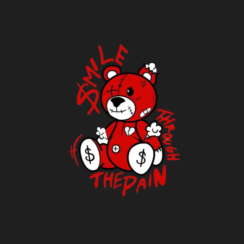 Lächeln durch den Schmerz Bär Herren Tanktops