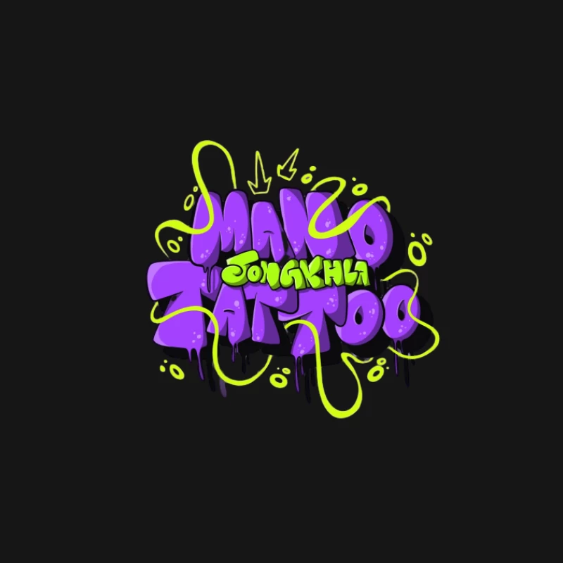 Graffiti-Stil-Tattoo-Design Damen T-Shirt