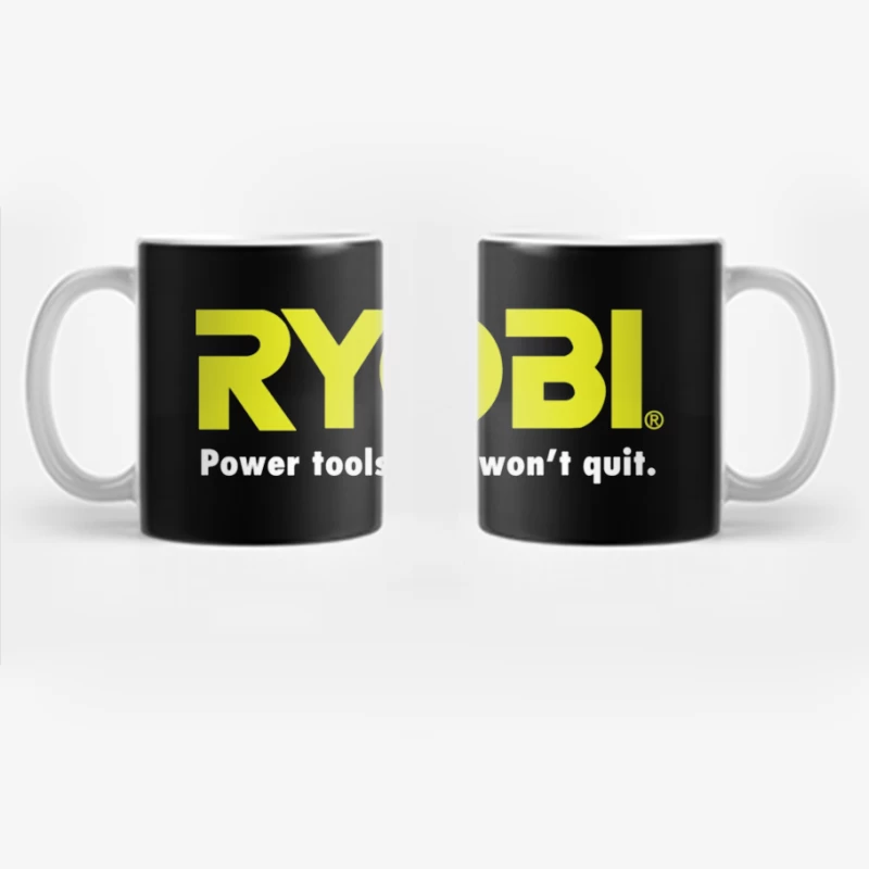 Ryobi Power Tools Corporate Logo with Slogan Coffee Mug