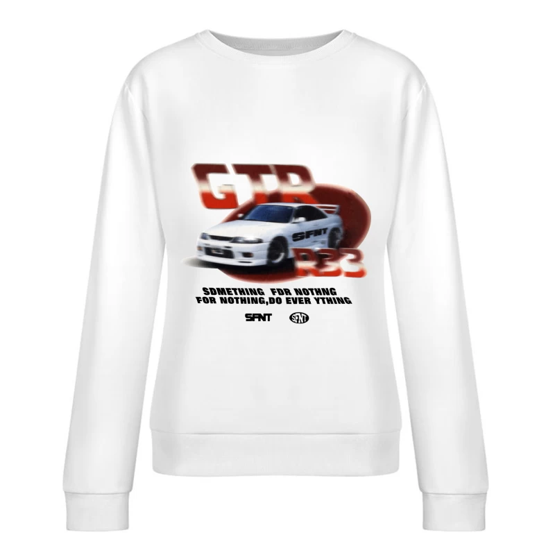 Nissan GTR R33 Design Damen Pullover Sweatshirt