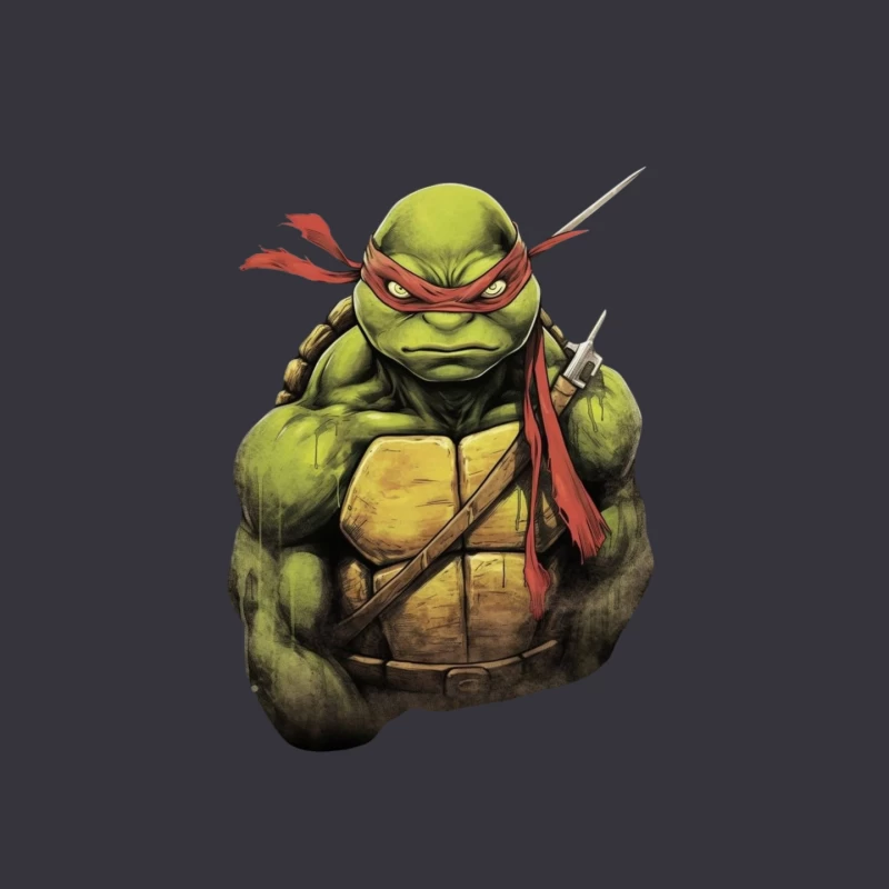 Cool Cartoon Ninja Turtle Character Mouse Pad