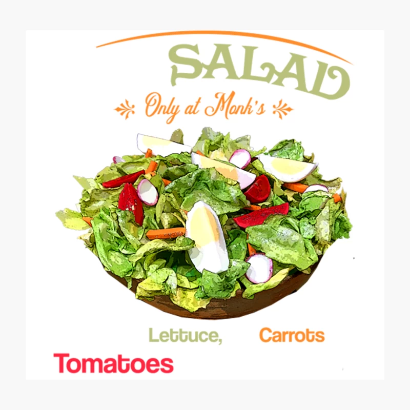 The Big Salad Throw Pillow