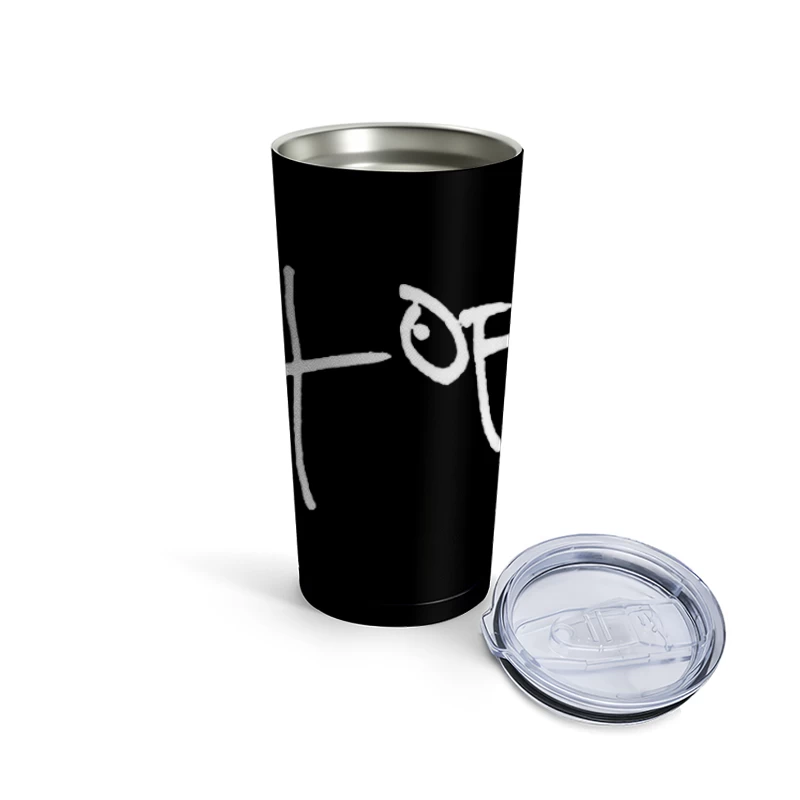 Simple Abstract Line Drawing Travel Mug