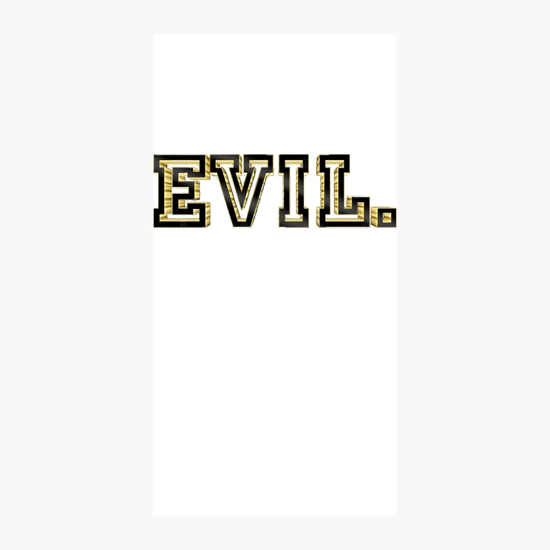E V I L .   Gold Futuristic 3000 Design iPhone Case