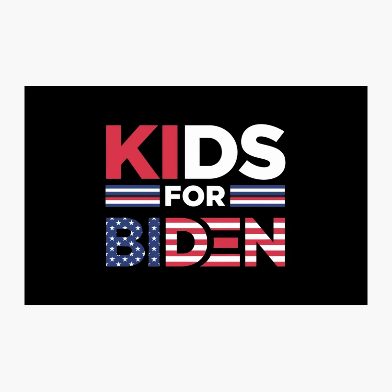 Ki Biden: Patriotic Campaign Logo with American Flag Design Travel Mug