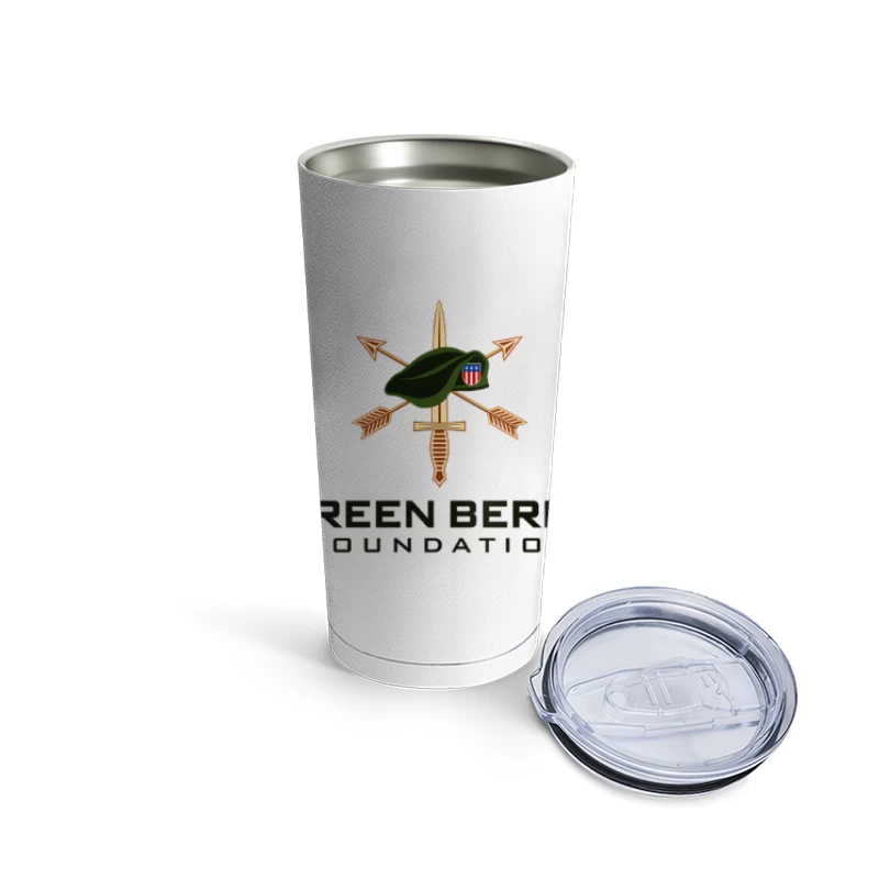 Green Beret Foundation Military Special Forces Logo Travel Mug