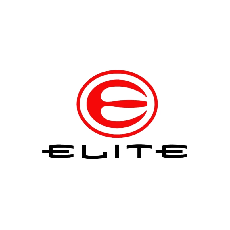 Elite Sports Brand Red and White Minimal Logo Tapestry