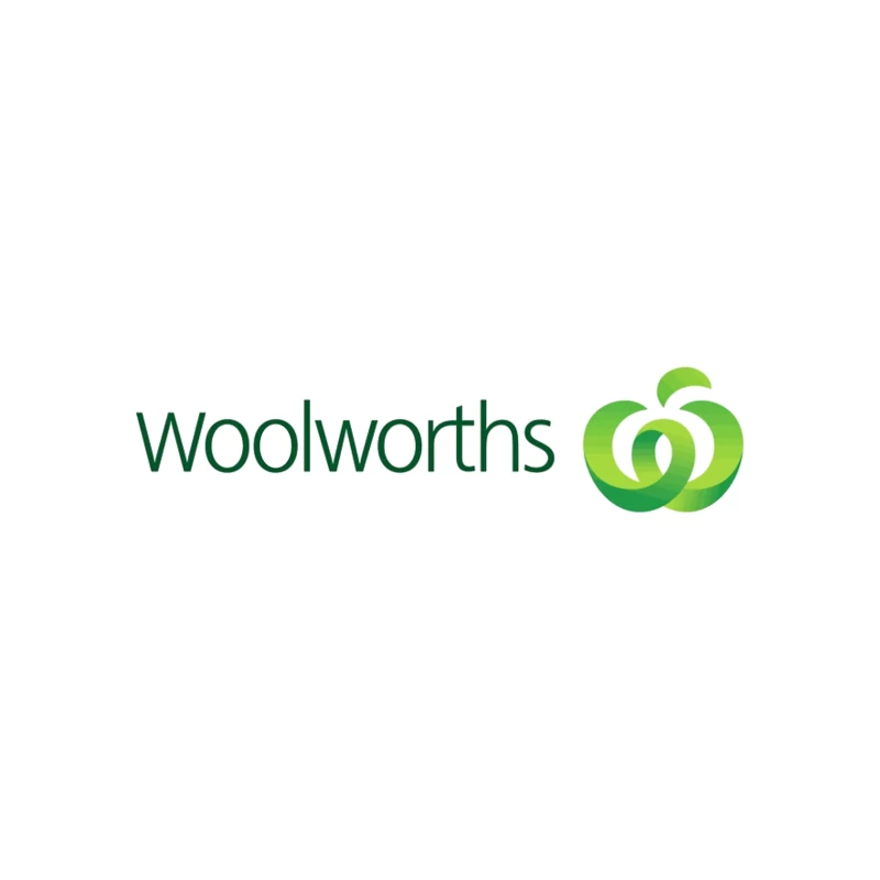 Woolworths Supermarket Chain Logo with Green Apple Design Tapestry