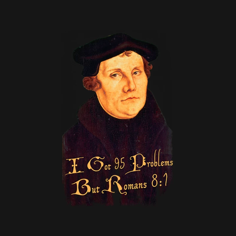 Martin Luther - 95 Problems but Romans 81, distressed Mouse Pad