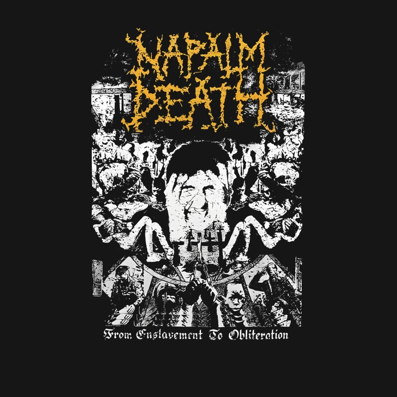 Napalm Death From Enslavement to Obliteration Male T-Shirt