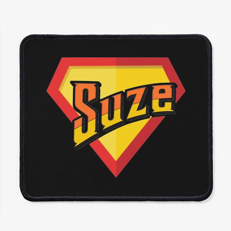 Suze Drink Logo in Superman Shield Style Mouse Pad