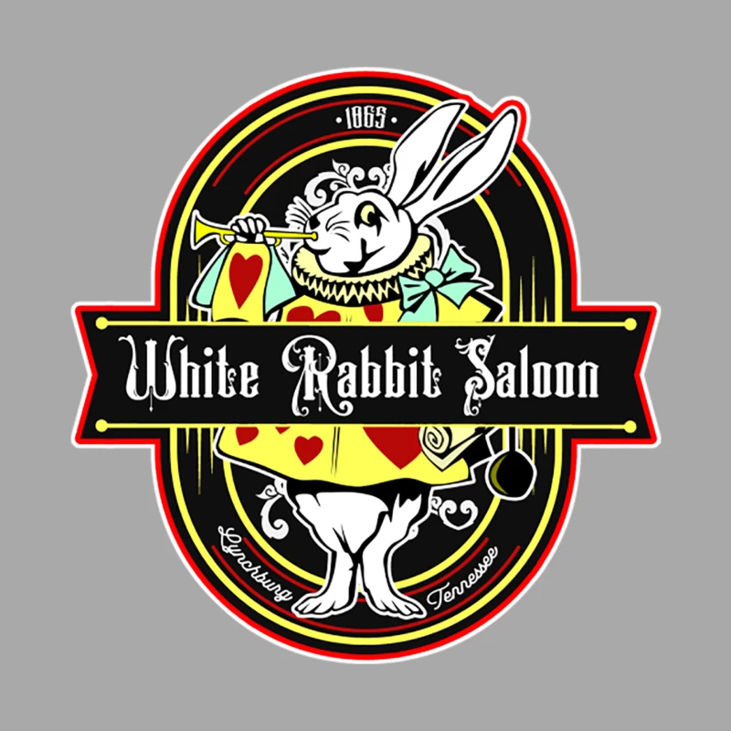 White Rabbit Saloon, weathered board distressed Male Pullover Hoodie