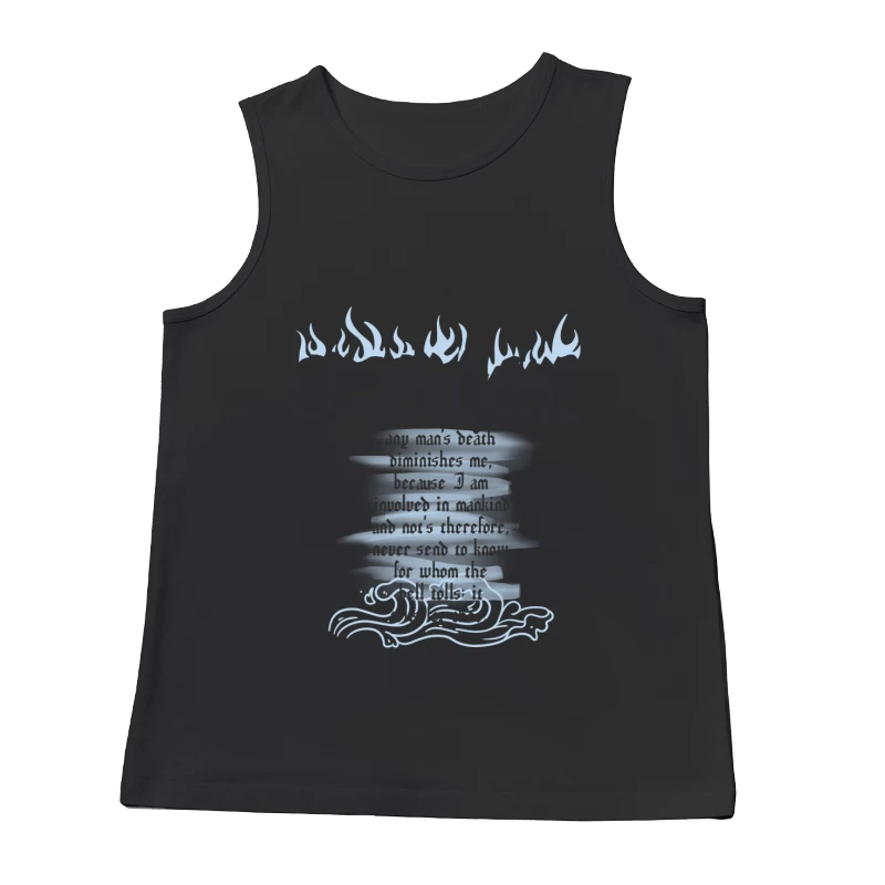 Todeszitat von John Donne im gotischen Stil Herren Tanktops