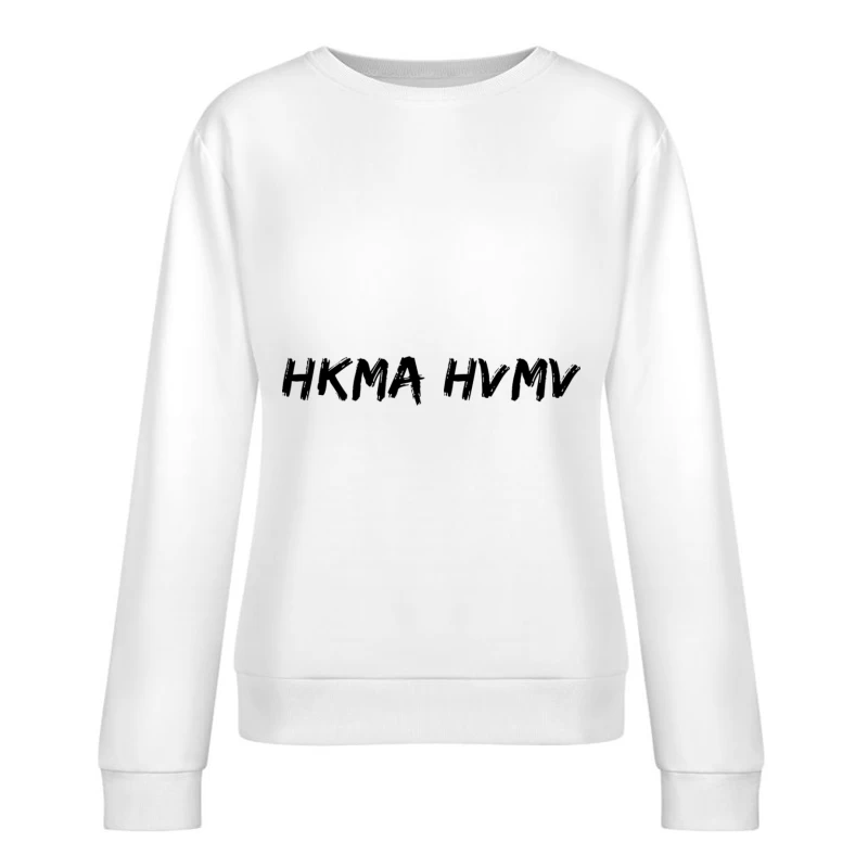 Retro Schriftzug Design Damen Pullover Sweatshirt