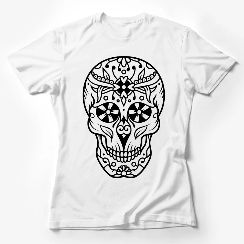 Crâne décoratif ornemental Femme T-Shirt