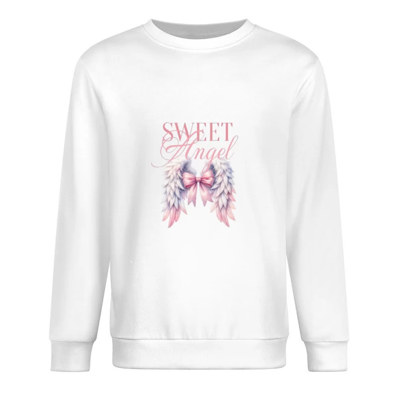 Ange Doux avec Ailes et Nœud Homme Sweat-shirt à enfiler