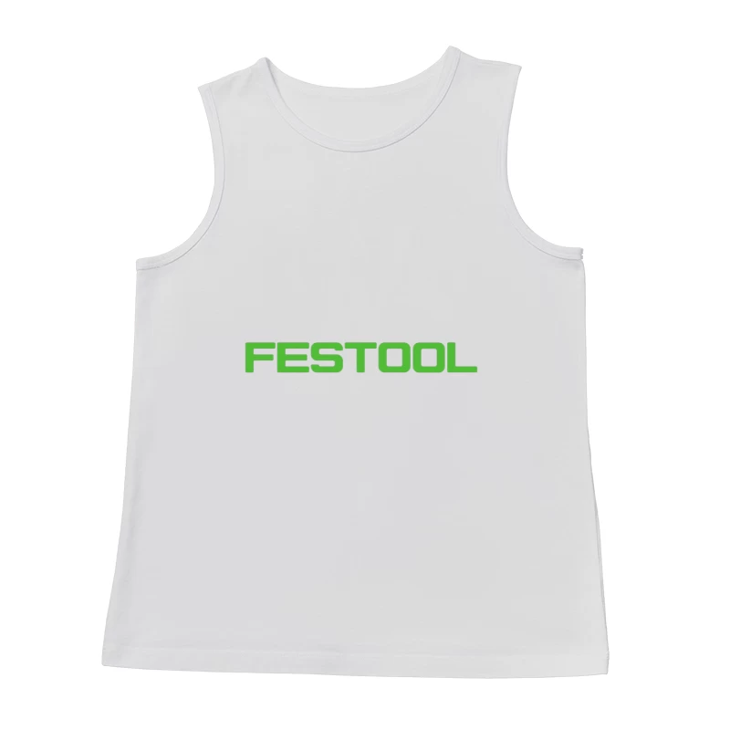 Festool Green Industrial Power Tool Brand Logo Male Tank Top