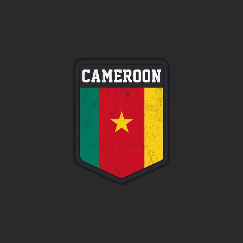 Cameroon  Vintage Look Flag Design Baseball Cap