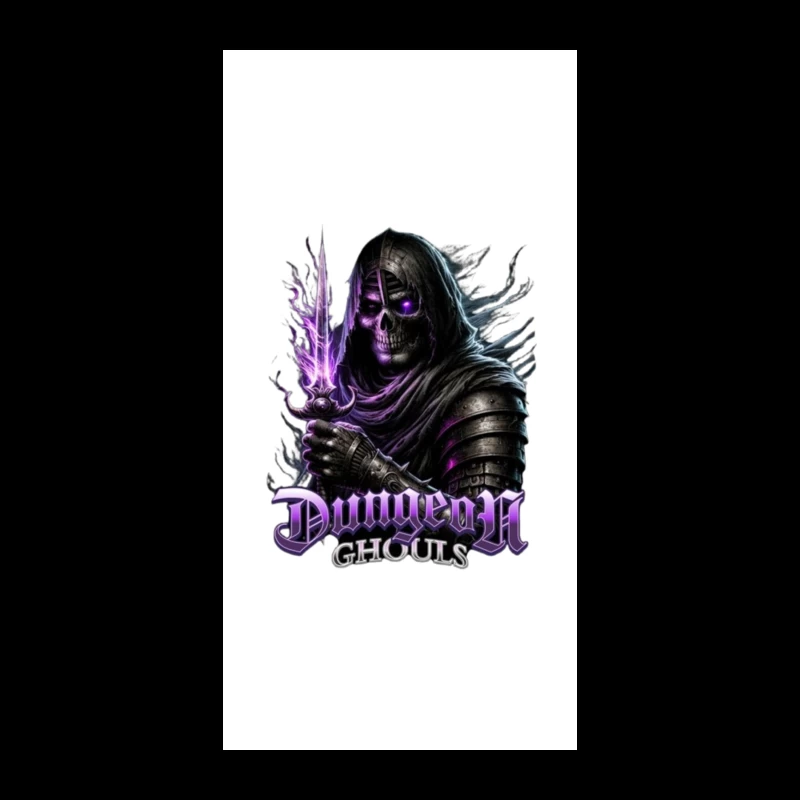 Ethereal Dark Knight with Purple Magic - Dungeon Ghouls iPhone Case