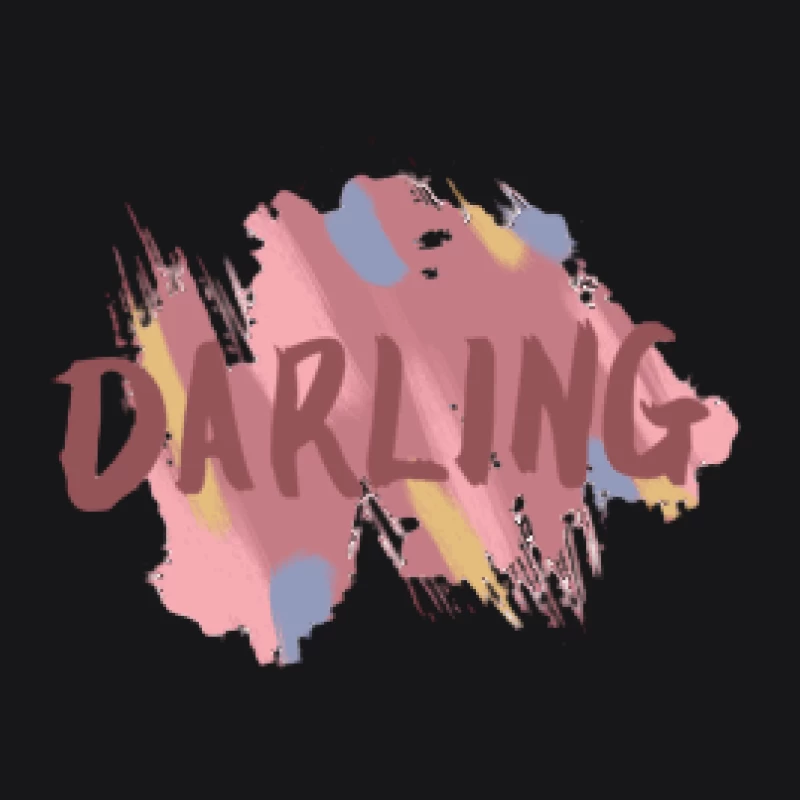 Darling Aquarell Design Herren Pullover Hoodie