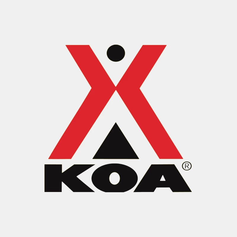 KOA (Kampgrounds of America) Official Logo Design Male Tank Top