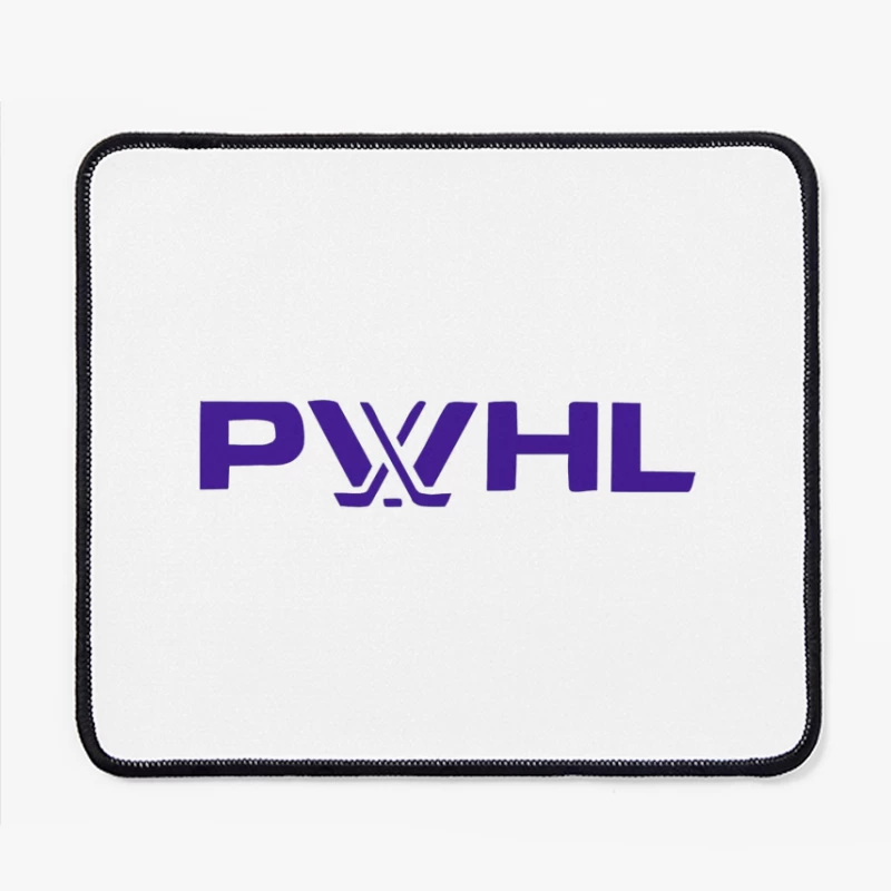 PWHL (Premier Women's Hockey League) Logo in Purple Mouse Pad