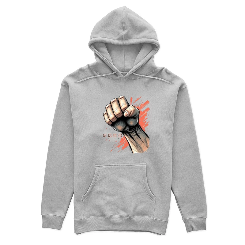 Raised Fist Symbol of Freedom and Resistance Female Pullover Hoodie