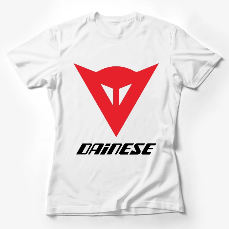 Dainese Motorcycle Gear Brand Logo in Red Female T-Shirt