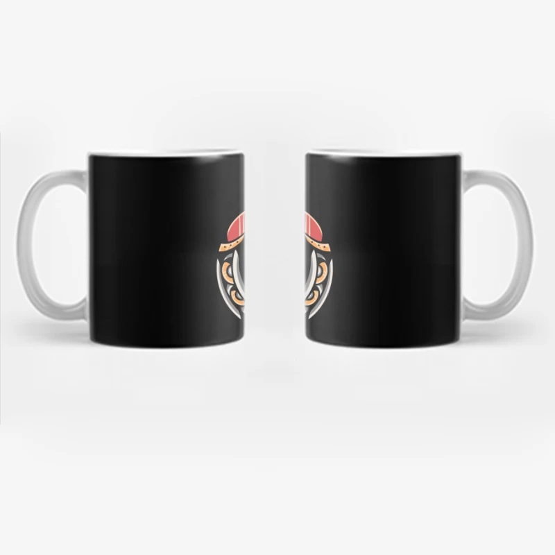 Fantasy Shield with Sword and Eye Emblem Coffee Mug