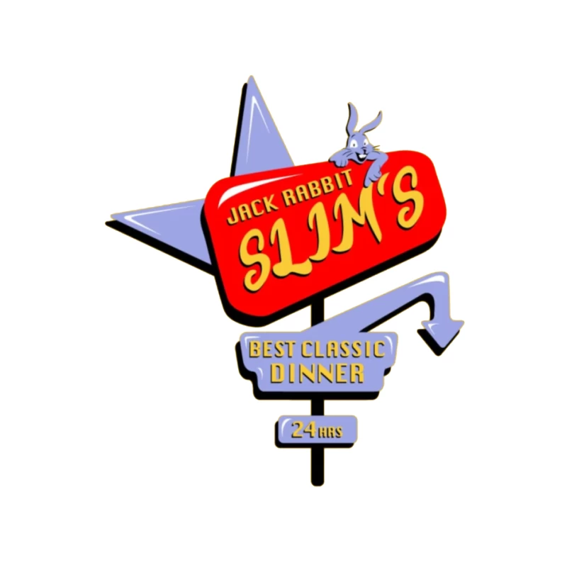 Jack Rabbit Slims Diner 1 Pin