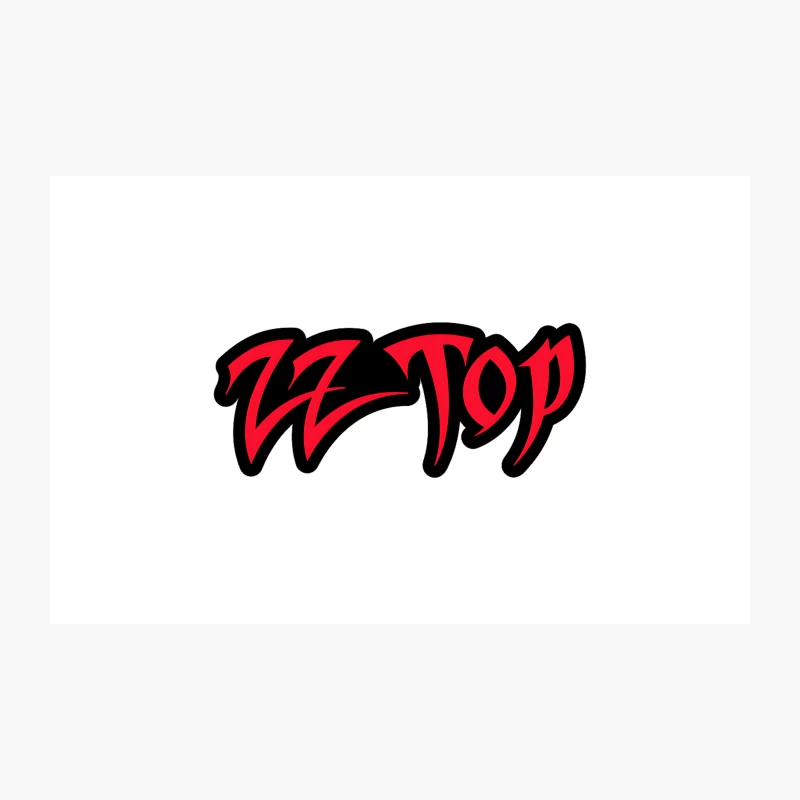 ZZ Top Red Graffiti Style Rock Band Logo Travel Mug