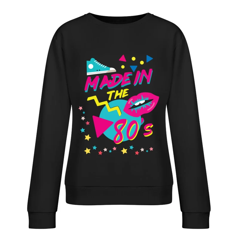 Design rétro des années 80 Femme Sweat-shirt à enfiler