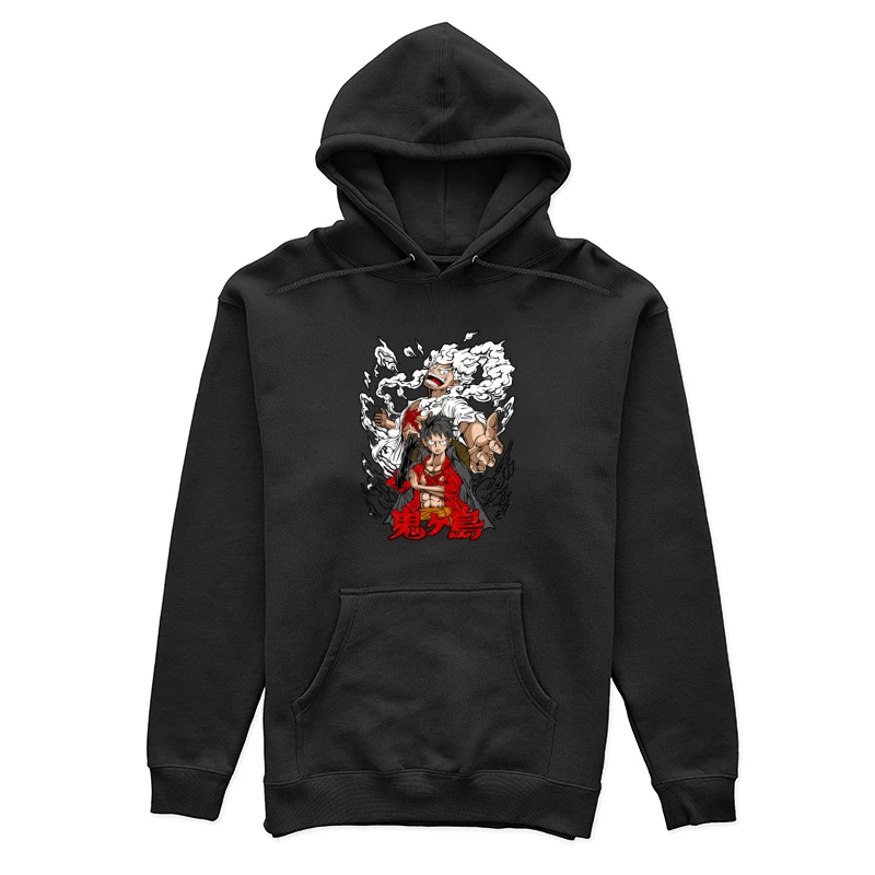 Anime Charaktere mit Energieaura Damen Pullover Hoodie