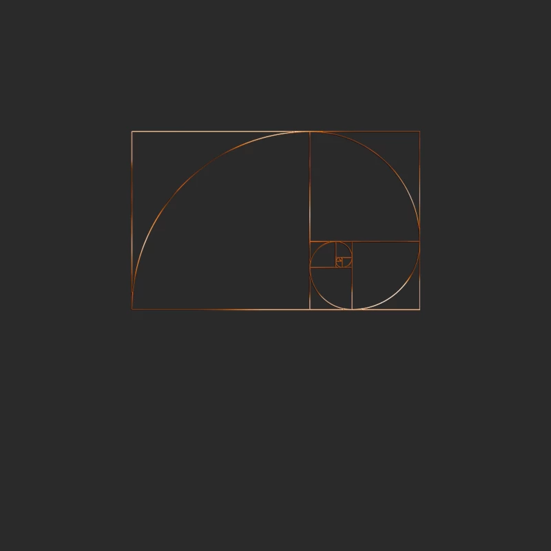 Fibonacci Spiral  Golden Ratio Baseball Cap