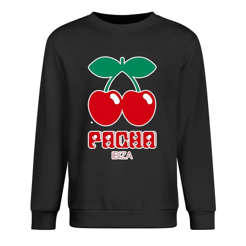 Pacha Ibiza Nightclub's Iconic Cherry Logo Male Pullover Sweatshirt