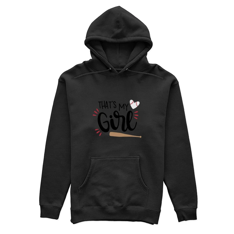 Cœur de Baseball et Batte Femme Sweat à capuche