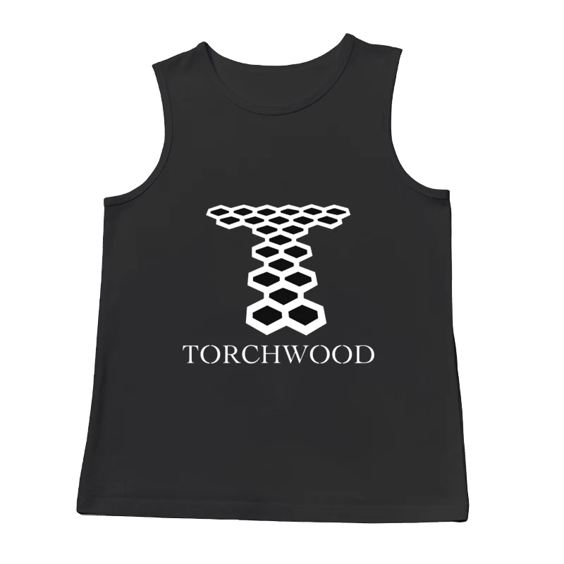 Torchwood Series Geometric Hexagonal Logo Design Male Tank Top