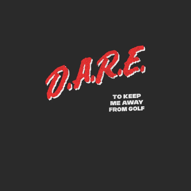 DARE to keep me away from GOLF  80s Style Golf Lover Gift Baseball Cap