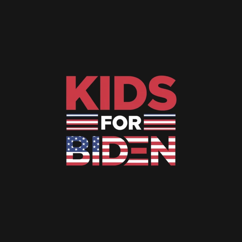 Kids Biden: Patriotic Campaign Slogan with American Flag Design Mouse Pad