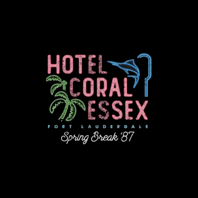 Hotel Coral Essex Fort Throw Pillow